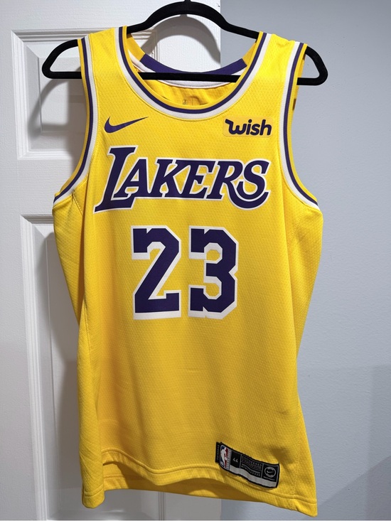 Nike Other - Nike Lakers #23 Yellow and Purple Basketball Jersey